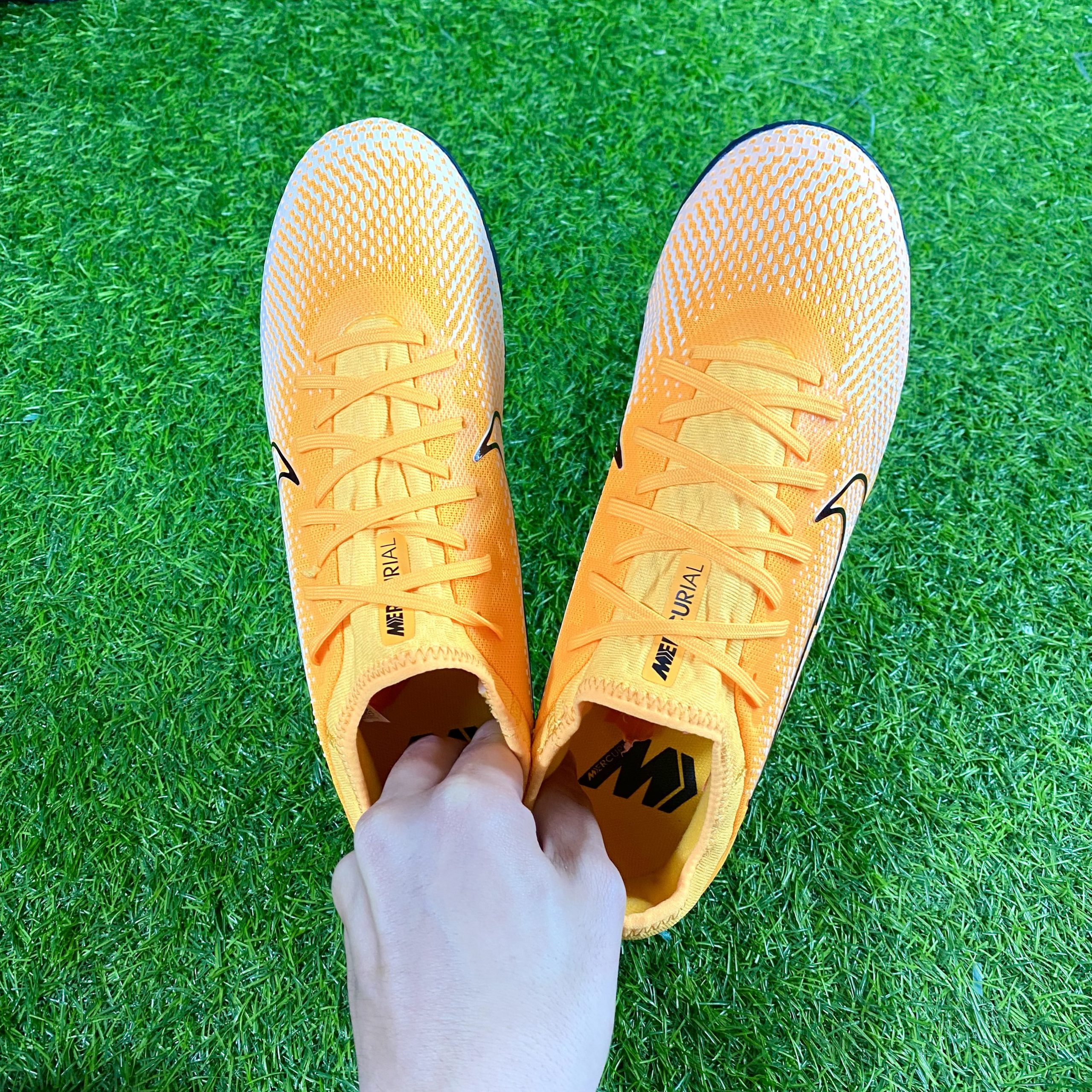 Giày Bóng Đá Nike Mercurial Vapor 13 Pro Vàng Đen TF - Hình ảnh 3