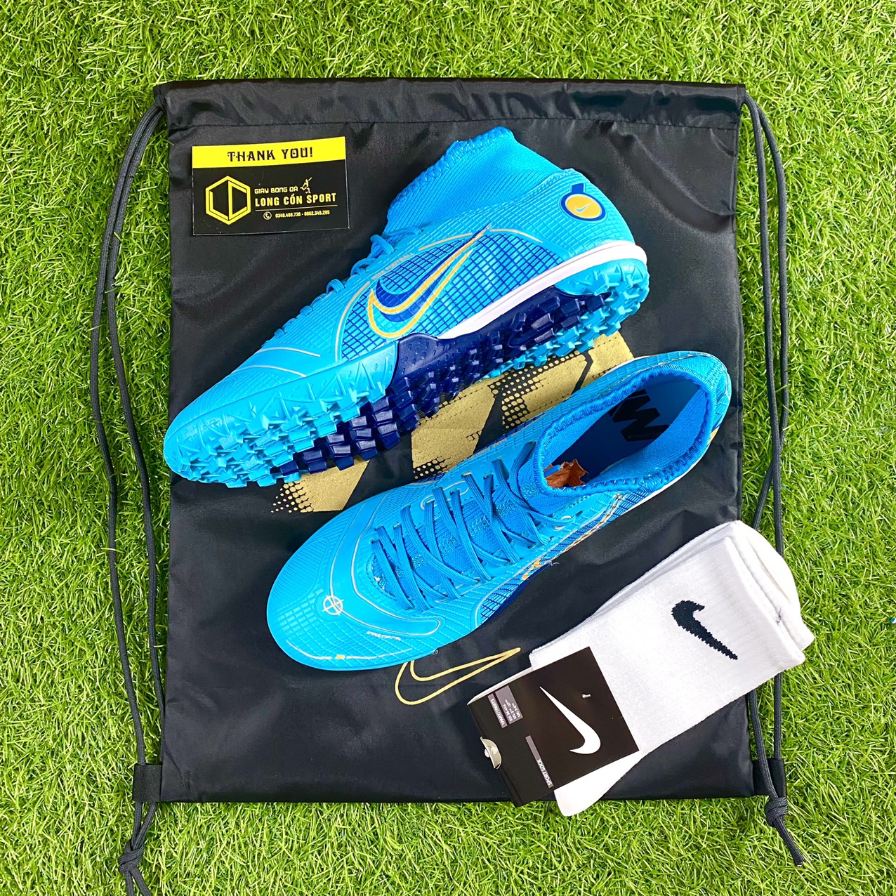 Giày Bóng Đá Nike Superfly 8 Academy Xanh Dương TF - Hình ảnh 2