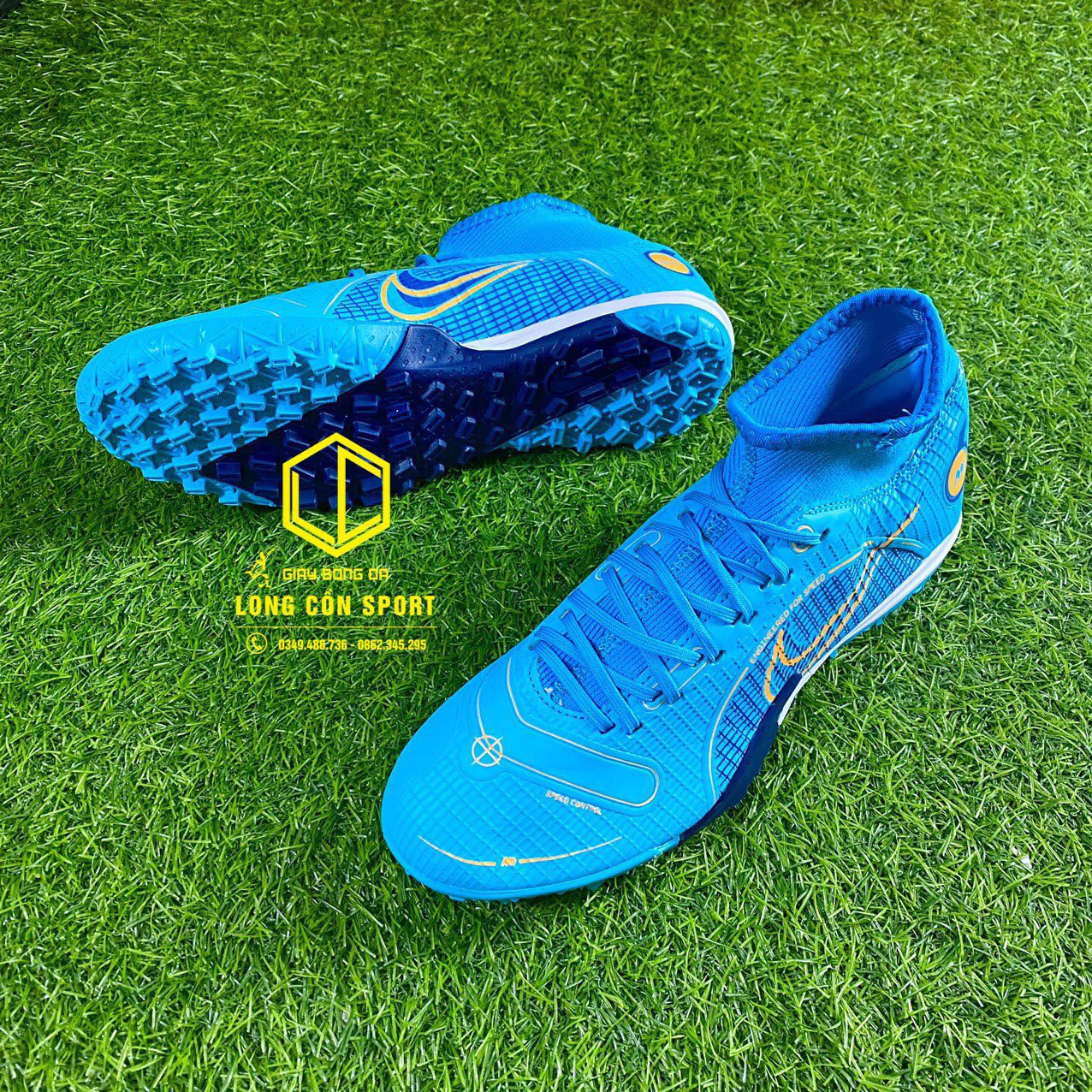 Giày Bóng Đá Nike Superfly 8 Academy Xanh Dương TF - Hình ảnh 5