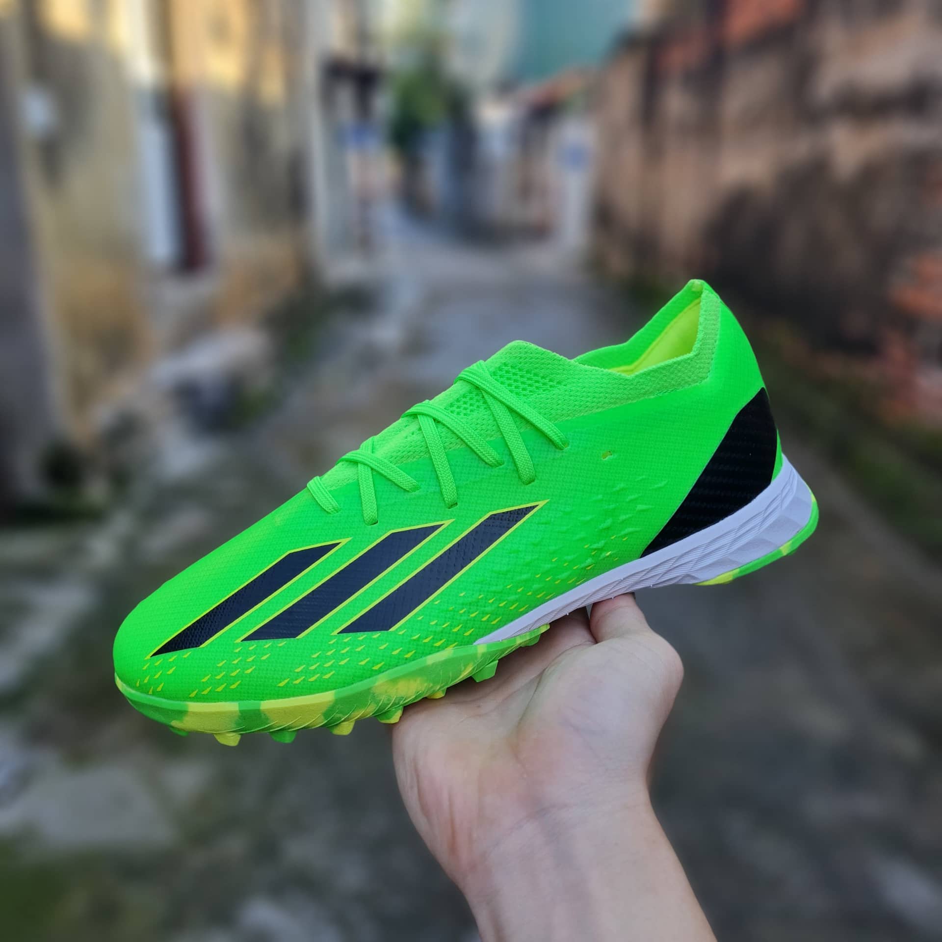 Giày Bóng Đá TQ Adidas X Speedportal.1 Xanh Sọc Đen TF - Hình ảnh 3