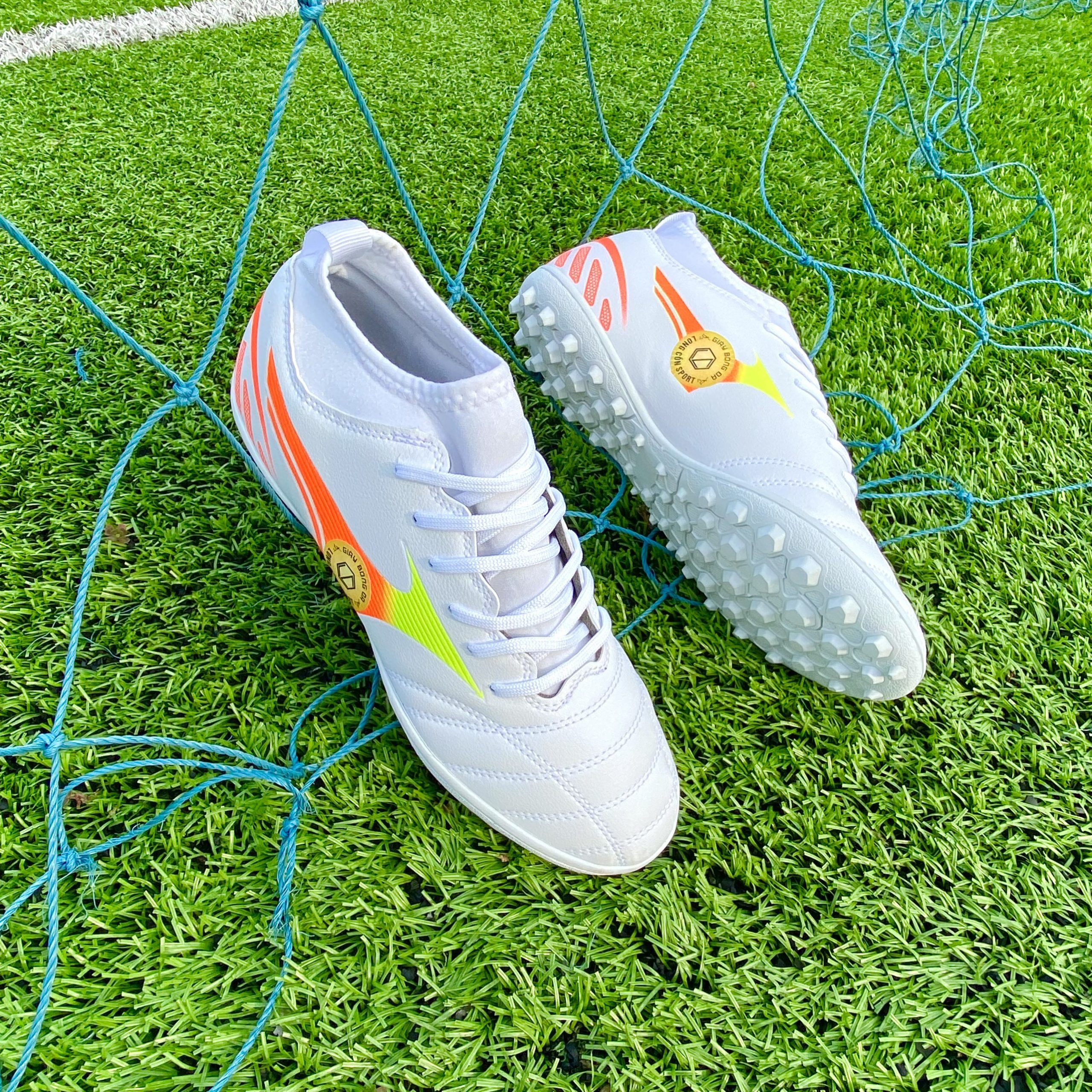 Giày Bóng Đá Mizuno Pro VN Trắng Viền Cam TF - Hình ảnh 5